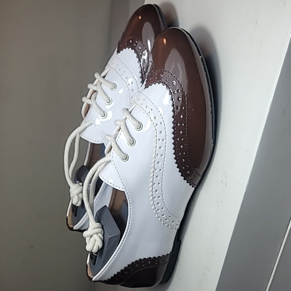 Kalli brown and white spectator oxfords, unworn - Picture 3 of 8